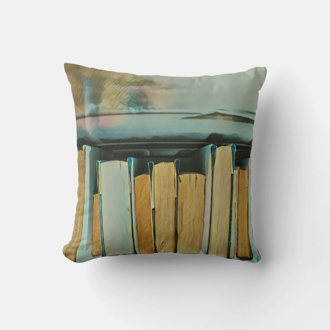 Coussin Cadeaux pour les amateurs de livres (Recto)