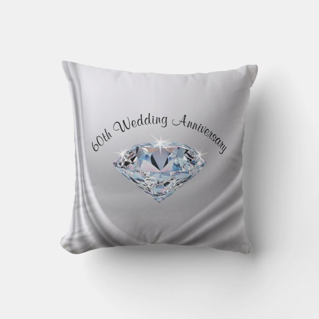 Coussin Cadeaux traditionnels pour les 60 ans de mariage,  (Recto)