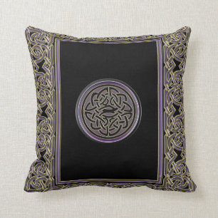 Coussin Cadre celtique et carreau celtique métallique de