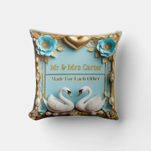 Coussin Cadre de mariage cygne pour décoration de mariage
