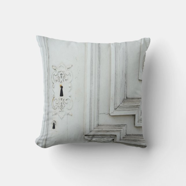 Coussin Cadre en bois blanc (Recto)