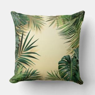 Coussin Cadre Feuille tropical
