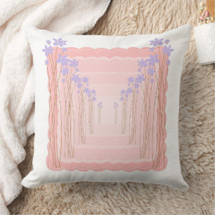 Coussin Cadre Floral Pastel