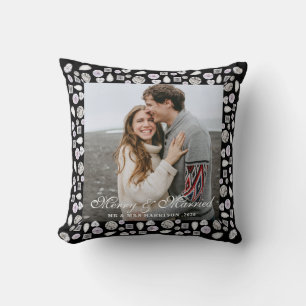 Coussin Cadre photo de couple élégant moderne Diamants arg