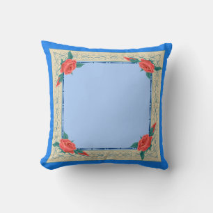 Coussin Cadre rose