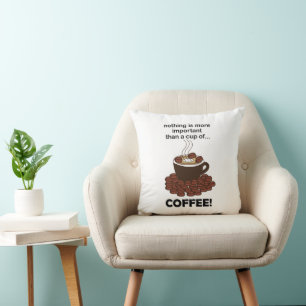 Coussin Café amusant café Lover café