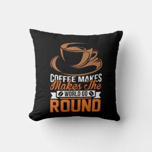 Coussin Café Art Café Faire Le Monde