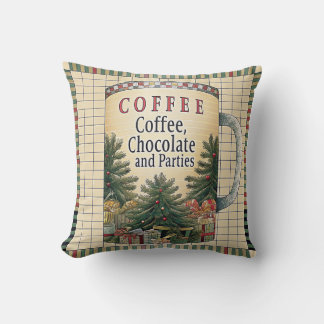 Coussin Café, Chocolat Et Parties