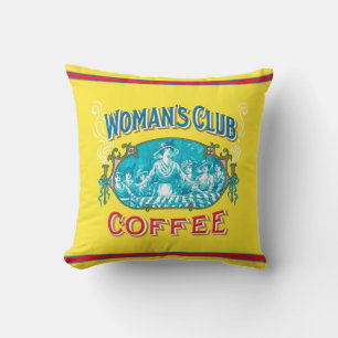 Coussin Café club pour femmes