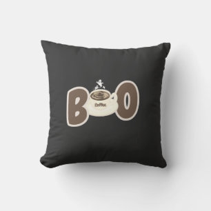 Coussin Café de Chouette Halloween Mignon