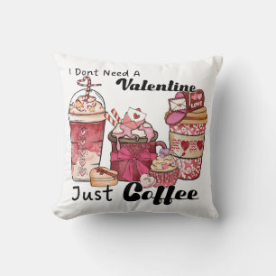 Coussin Café de la Saint Valentin amusant