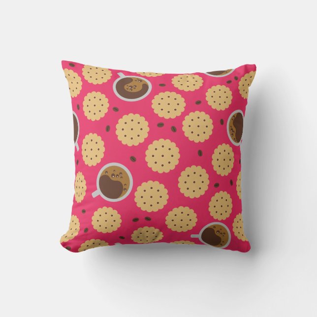 Coussin Café et cookies (Recto)