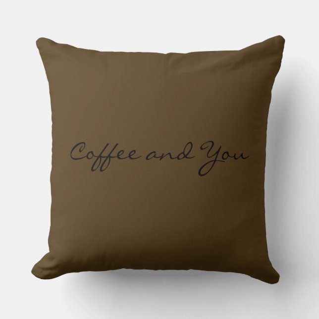 Coussin Café et toi (Recto)