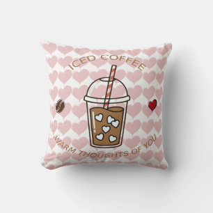 Coussin Café Glacé Pensées Chaudes Pour Toi