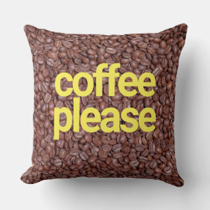 Coussin Café s'il vous plaît