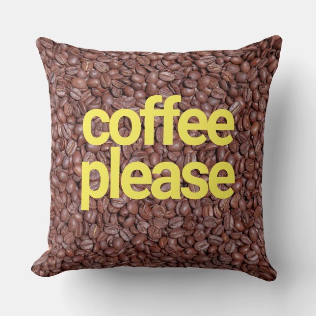 Coussin Café s'il vous plaît (Recto)