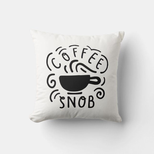 Coussin Café Snob (Recto)