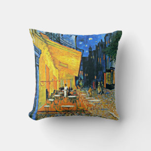 Coussin Cafe Terrasse tableau d'art de Vincent van Gogh
