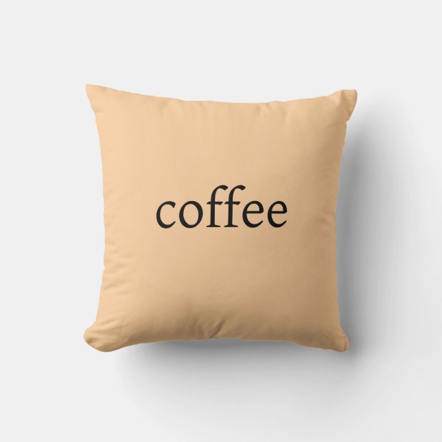 Coussin Café Vibes Crème Jeu d'oreiller (Recto)