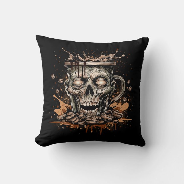 Coussin Café Zombie (Recto)