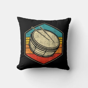 Coussin Caisse claire rétro vintage - Batterie de fanfare 