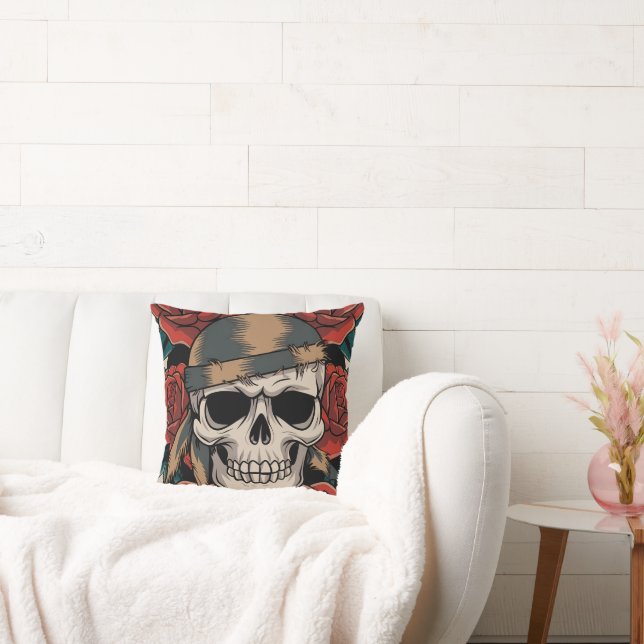 Coussin Calavera floral (Canapé)