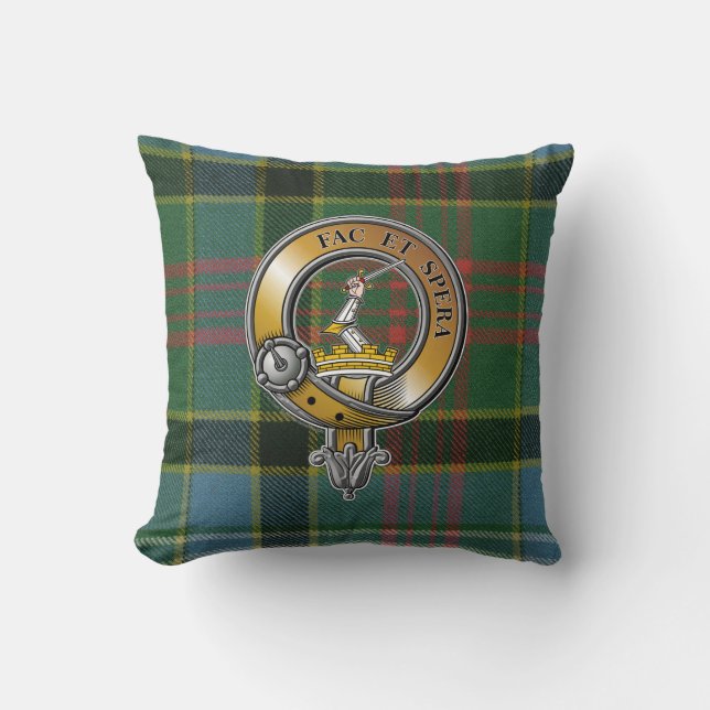 Coussin Caldwell Tartan & Badge (Recto)