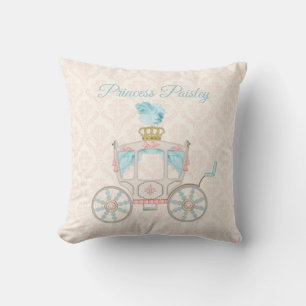 Coussin Calèche personnalisée de princesse de conte de fée