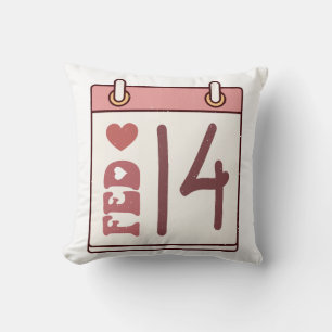 Coussin Calendrier de la Saint-Valentin