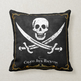 Coussin Calico Jack Rackham Pirate Drapeau Jetez l'oreille