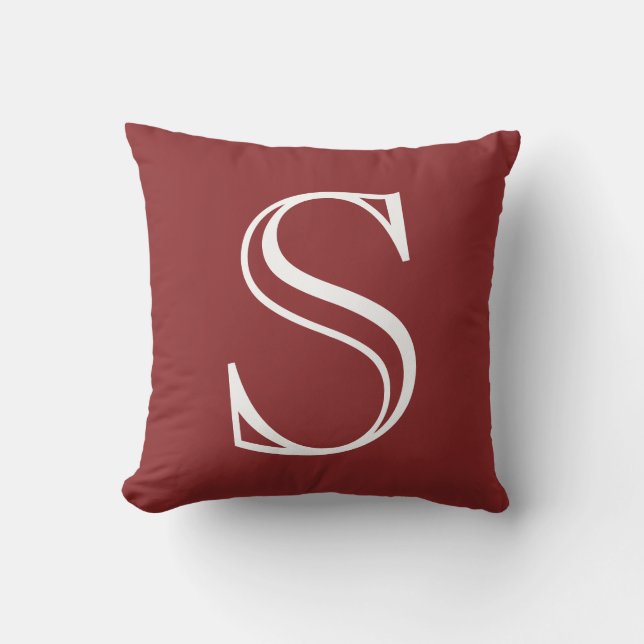 Coussin Caliente Red Custom Initial (Recto)