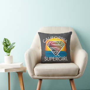 Coussin California Supergirl Sunset Graphic