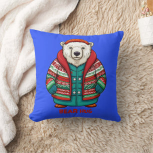 Coussin Câlins d'ours polaire
