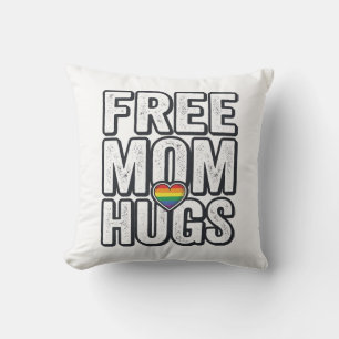 Coussin Câlins gratuits de maman Fierté Cœur Vintage T-Shi