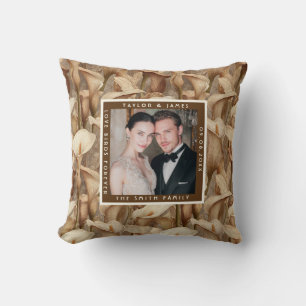Coussin Calla Lilies d'Ivoire Luxueux Thème Traditionnel 