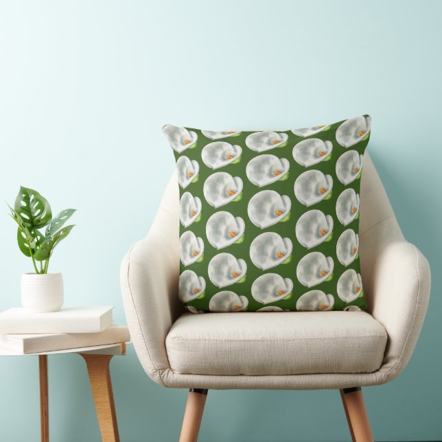 Coussin Calla Lilly Motif (Chaise)
