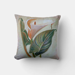 Coussin Calla Lily Beau Art Botanique