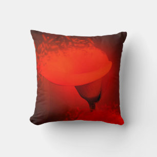 Coussin Calla Lily Vivid Effet Scatter rouge