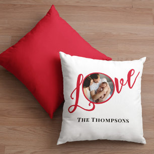 Coussin Calligraphie de Noël Script mignon amour
