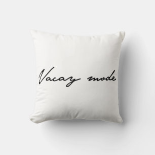 Coussin Calligraphie estivale en mode Vacay