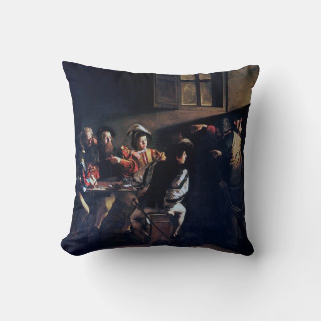 Coussin Calling of Saint Matthew, Caravaggio (Recto)