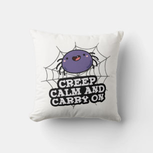 Coussin Calme Et Se Lancer Sur Un Jeu D'Araignée Drôle