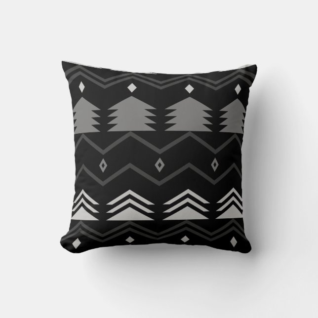 Coussin Calques monochromes ZigZest (Recto)