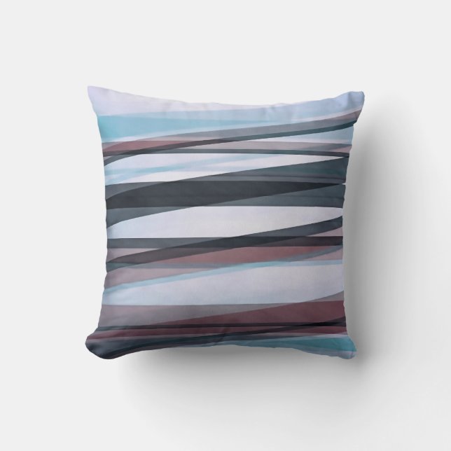 Coussin Calques semi-transparents en bleu pâle, Bourgogne  (Recto)