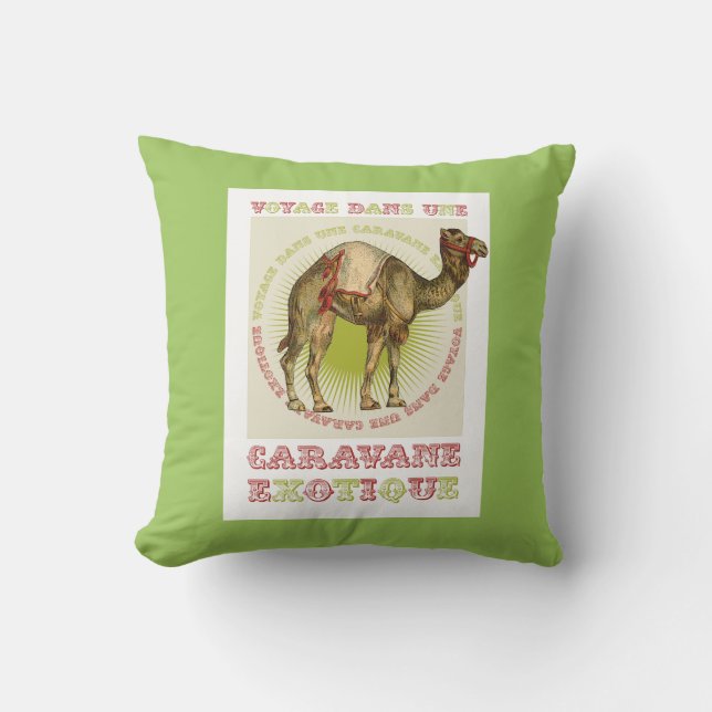 Coussin Camel Caravan (Recto)