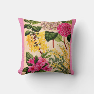 Coussin camélia, forsythie, rhododendron et acacia