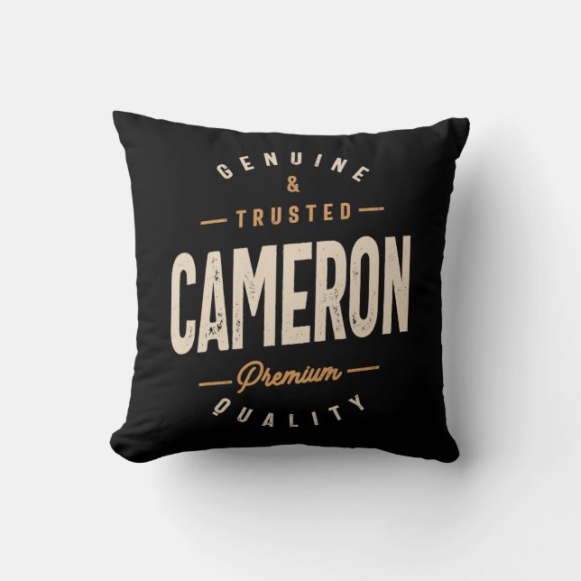 Coussin Cameron Nom Personnalisé - Drôle Cameron (Recto)