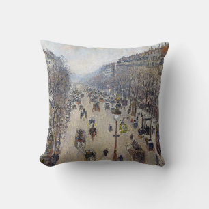 Coussin Camille Pissarro - Boulevard Montmartre, matin
