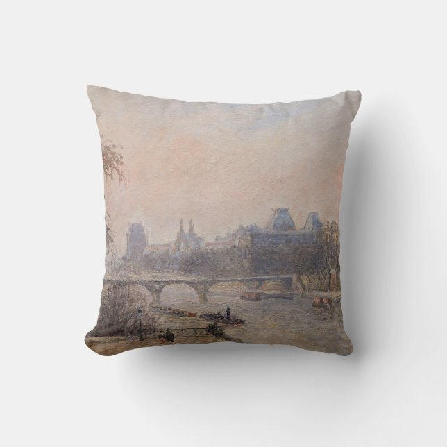Coussin Camille Pissarro - La Seine et le Louvre (Recto)