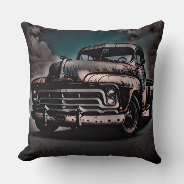 Coussin Camion Antique - Un classique intemporel (Recto)